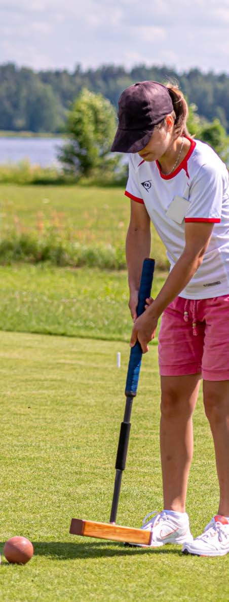 Croquet Spielerin
